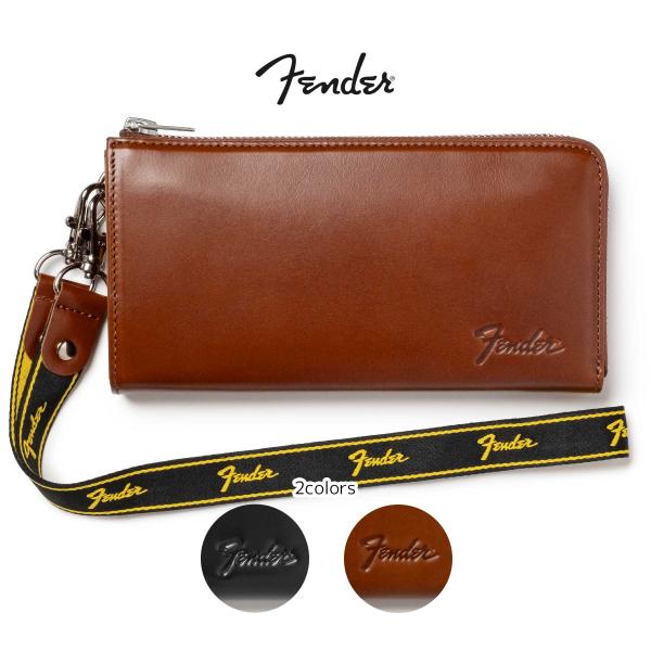 Fender フェンダー 長財布 財布 L字ファスナー ウォレットコード ギターピック メンズ レデ...
