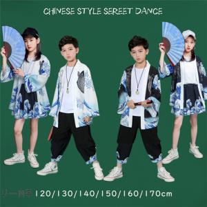 キッズダンス衣装 セットアップ 白 黒 ダンス衣装 男の子 女の子 トップス キッズ ダンス パンツ k-pop hiphop 和風 チャイナ風 舞台衣装 ドレス ステージ衣装