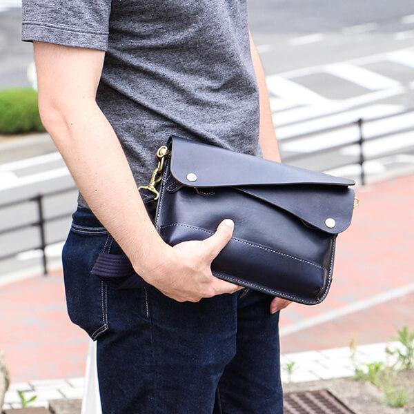 クラッチバッグ ショルダーバッグ ダブルフラップ Mサイズ ビアベリー DOUBLE FLAPS M...