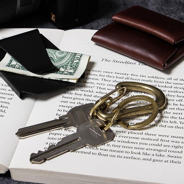 キーリング  キーホルダー 人気 ディアージ BRASS KARABINER KEYRING キーリ...