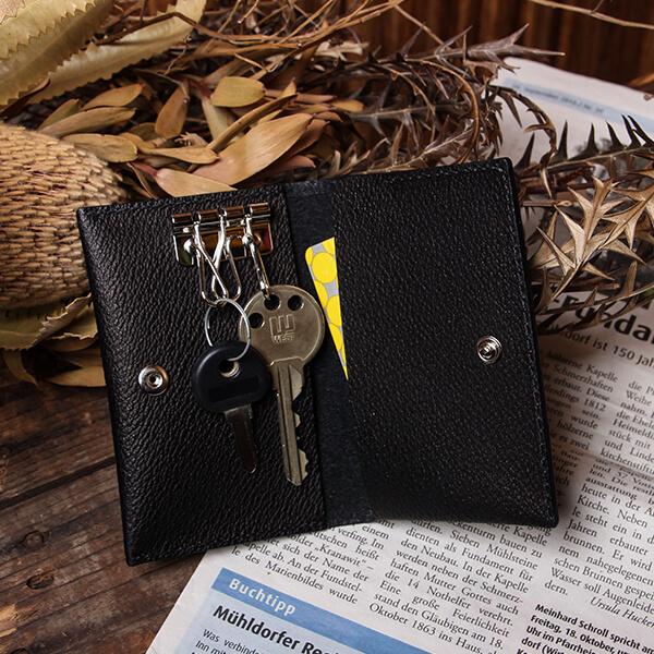 スガタ 二つ折りキーケース 併せ持つ キーケース 本革 レザー 薄型 人気 プレゼント  爆買 クリ...