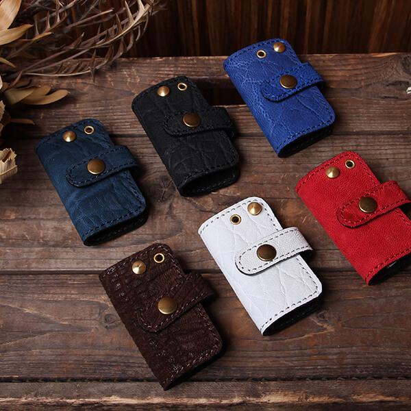 スマートキー キーケース レザー 本革 革 おしゃれ エレファント ズー モモンガ キーケース 象革...