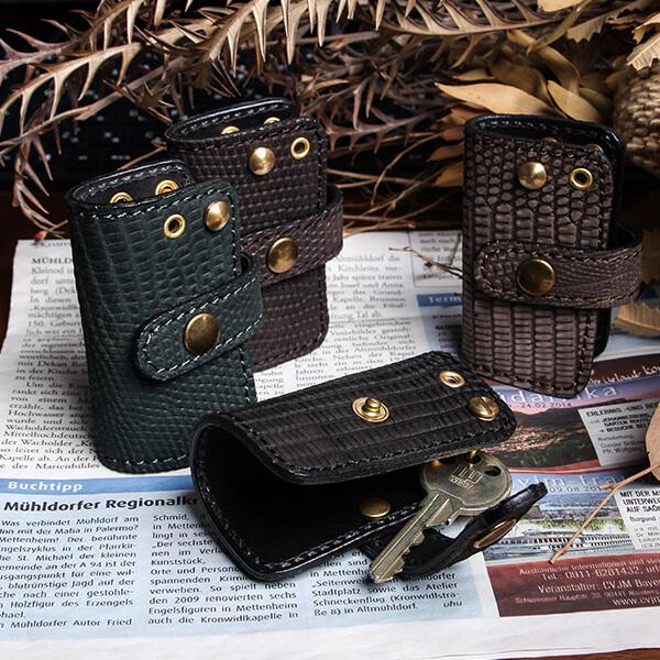 キーケース スマートキー フリーサイズ 人気 おしゃれ リザード ズー モモンガ キーケース トカゲ...