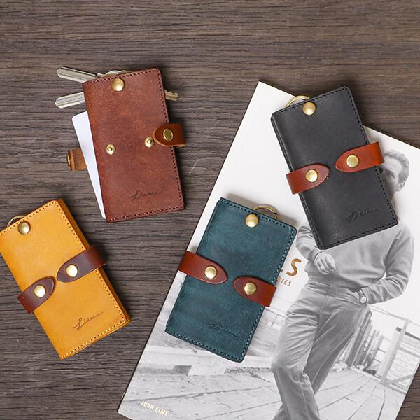 キーケース スマートキーケース 本革 牛革 カードケース リティスタ カードポケット付きスマートキー...