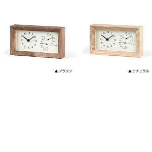 置き時計 レムノス FRAME 温湿度計付 プ...の詳細画像1