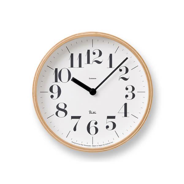レムノス RIKI CLOCK S WR08-27 掛け時計 太字 時計 おしゃれ プレゼント  ギ...