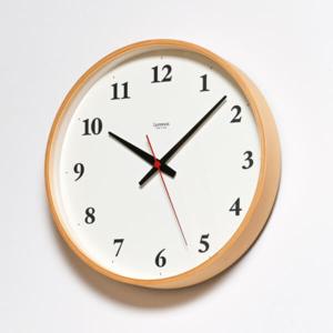 レムノス Plywood clock LC05-01W 電波時計 掛け時計 小型 時計 おしゃれ プレゼント クリスマス ギフト Lemnos タカタレムノス｜freespirits