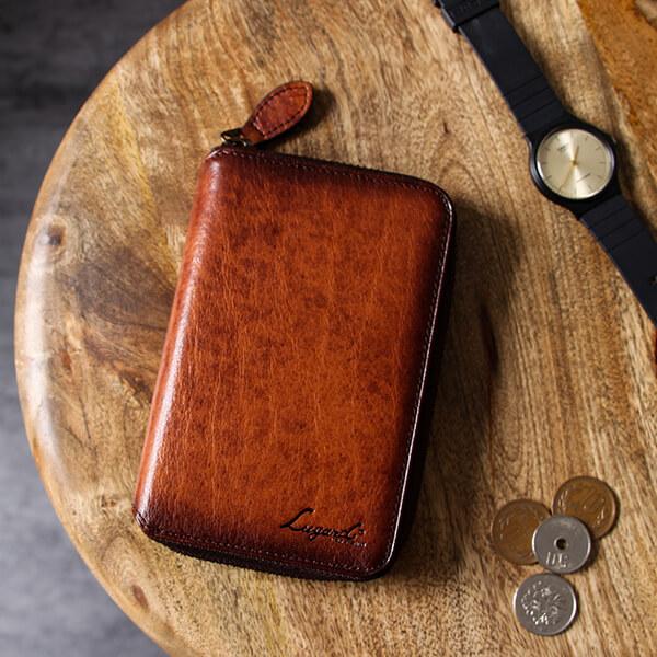 財布 本革 ラガード G-3 ジースリー シャドー仕上げファスナー三つ折り財布 プレゼント  メンズ...