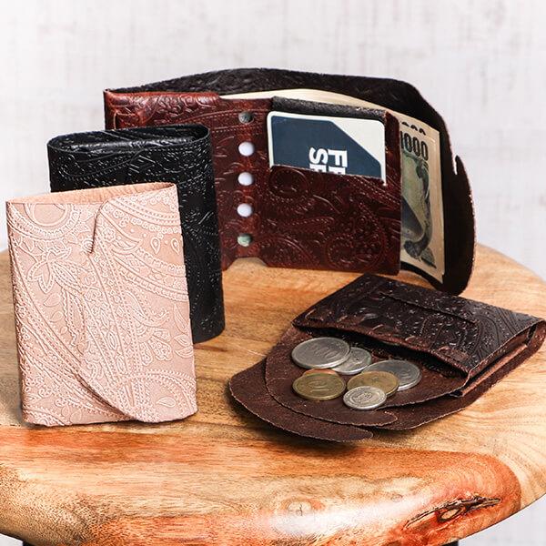 財布 さいふ 人気 おしゃれ 日本製 薄型 所作 ペイズリー cp 2.5 コンパクト財布 ミニ財布...