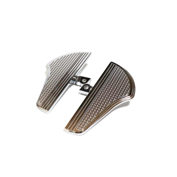 ハーレー アルミオス型フットボード 左右セット XL883N XL1200X FXSB FXST ダ...