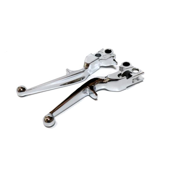 ハーレー用 スリット ブレーキレバー クラッチレバー トリガー XL ソフテイル ダイナ ツーリング...