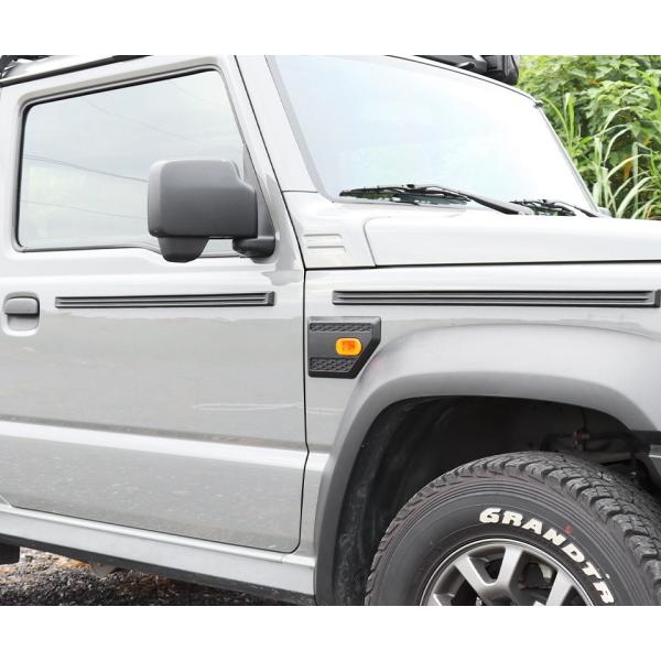 JB64/74 ジムニー用 ボディモール サイドモール プロテクター カスタムパーツ ゲレンデルック...