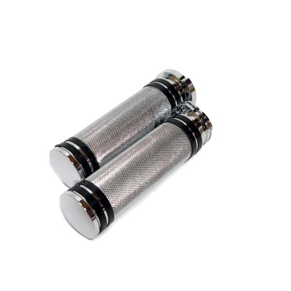 ハーレー用1インチハンドルグリップ ビレット ソフテイル XL883N XL1200 FXSB ダイ...