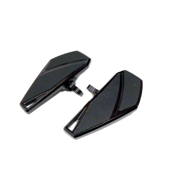 ハーレー用 アルミフットボード オス型マウント バガー ソフテイル スポーツスター フロアボード ブ...