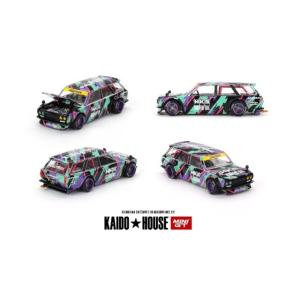 新品 KHMG144 TSM MINI-GT 1/64 日産 ダットサン ストリート 510 ワゴン...