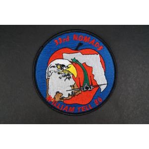 ワッペン USAF アメリカ空軍 第33航空団 NOMADS ウィリアムテル 1986年/中古