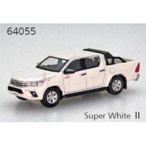 予約 64055 エブロ 1/64 トヨタ TOYOTA HILUX Super White II｜freestyle-hobby