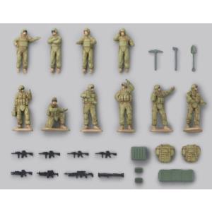 予約 AS007 アーセニア 1/64  戦闘車両情景セット(OCPブラウン) 340867