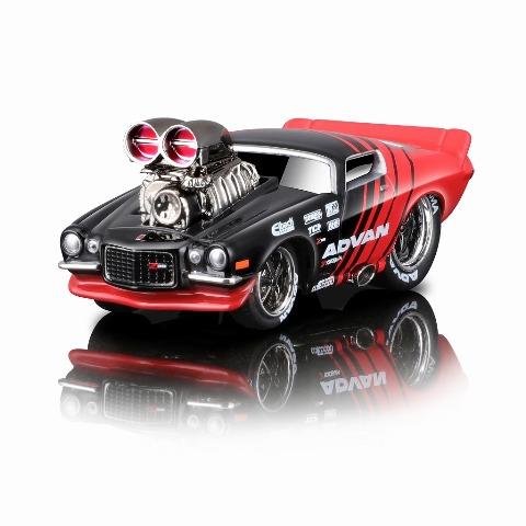 新品 MS15554BKR Maisto 1/64 MM 1971 シボレー カマロ ブラック/レッ...