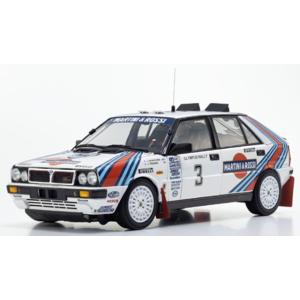 新品 KS08960E 京商 1/18 ランチア デルタ HF 4WD オリンパス ラリー ウィナー...