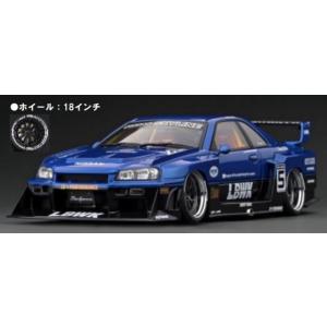 新品 IG2705 イグニッションモデル（レジン） 1/18 日産 LB-ER34 Super Silhouette SKYLINE Blue/Black 生産予定数：120pc LBWK｜freestyle-hobby