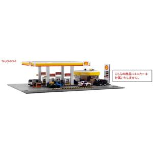 TinyQ-BQ-8 タイニーQ BQ08 Shell ガソリンスタンドジオラマ (LED付 