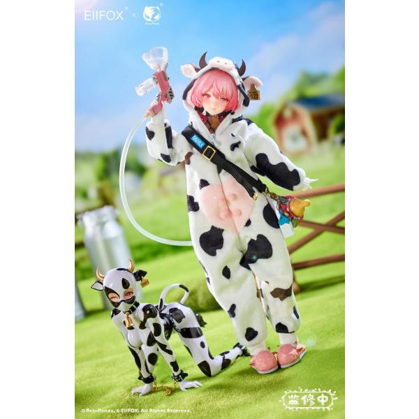 予約 Bear Panda x EIIFOX 1/8 乳牛 MOMO 完成品アクションフィギュア 特...