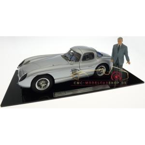 新品 M-246 CMC 1/18 メルセデス ベンツ 300 SLR Coupe, 1955, including Rudolph Uhlenhaut figurine and acrylic base plate with engraved plaque｜freestyle-hobby