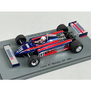 1/43 スパーク S5350 ロータス 87 モナコGP 1981 #11 E.デ.アンジェリ