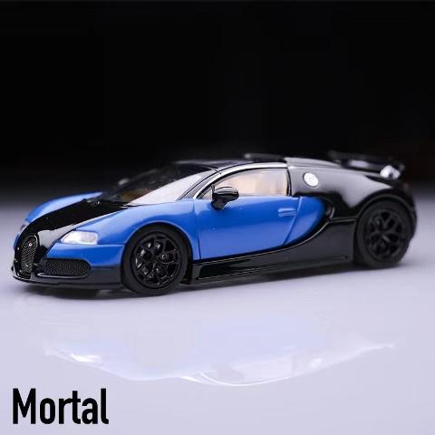 予約  Mortal 1/64 ブガッティ ヴェイロン Bugatti Veyron Blue-Bl...