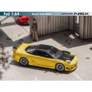 予約 Fuji 1/64 ホンダ Honda NSX NA1 Advance 改造 BBS wheels Yellow (black top silver wheel)｜ブーストギア ヤフー店