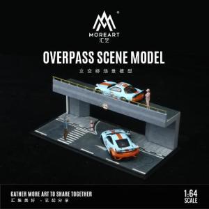 予約 MO901302 MoreArt 1/64  OVERPASS SCENE MODEL 高架 道路 ジオラマ ※ミニカー・フィギュアは付属しません。｜freestyle-hobby