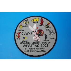 ワッペン USN アメリカ海軍 WESTPAC/ウエストパック 2003 USS CARL VINS...