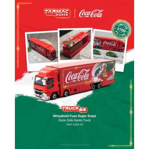新品 T64T-TL001-CC Tarmac Works 1/64 三菱 Mitsubishi Fuso Super Great Coca-Cola Santa Truck ※限定90個