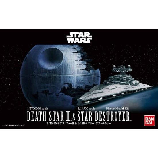 1/2700000 デス・スターII&amp;1/14500 スター・デストロイヤー バンダイ/新品