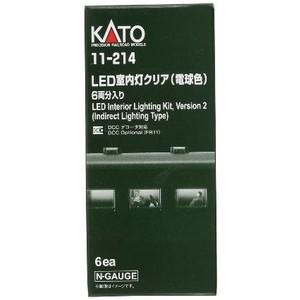 11-214 LED室内灯クリア（電球色） 6両分入 KATO/新品