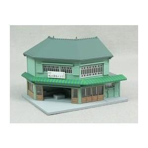 23-476 木造建築の角店1 板張り 右 KATO