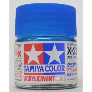 タミヤ アクリルミニ X023 クリヤーブルー
