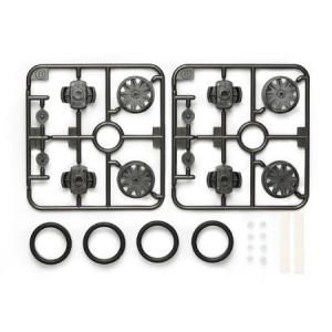 ミニ四駆 15443 ローハイトタイヤ＆ワンウェイホイールセット