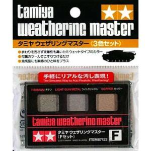 タミヤ 87123 ウェザリングマスターFセット(チタン・ライトガンメタル・カッパー)