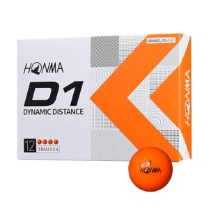 ホンマ ゴルフ ボール D1 D-1 BT2201 2ピース ソフト アイオノマー 飛び系 飛距離 ディスタンス ゴルフボール 1ダース 12球 コスパ 本間ゴルフ 本間｜freestyler
