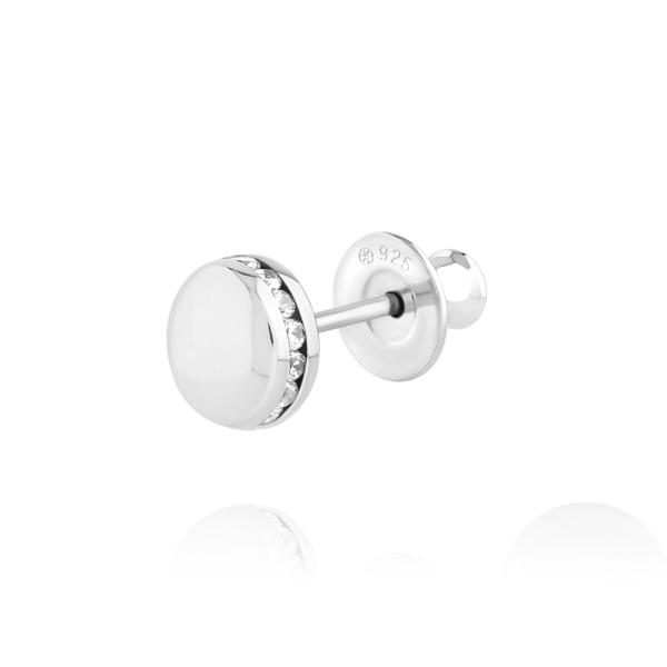 FREE STYLE キュービックジルコニア シルバースタッズピアス ピアス シルバー メンズピアス...