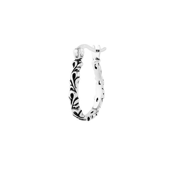 FREE STYLE アラベスク スクロール シルバーフープピアス ピアス シルバー メンズピアス ...