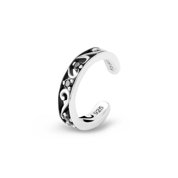 FREE STYLE ストーンアラベスク シルバーイヤーカフ レディースイヤーカフ シルバーアクセサ...