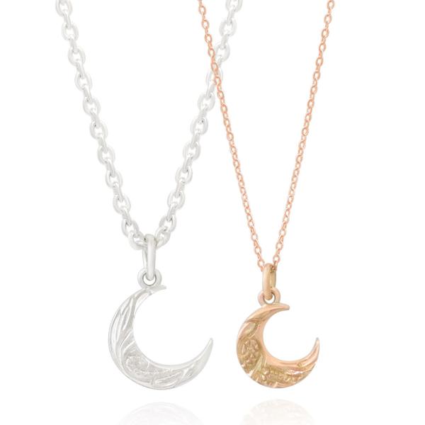 FREE STYLE 月モチーフ ムーン ペアネックレス シルバー ペアアクセサリー ペアペンダント...