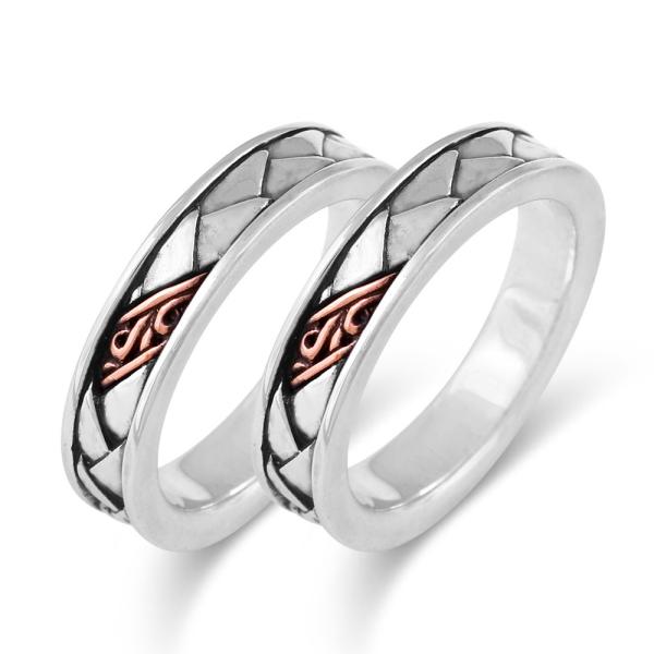 FREE STYLE 編みこみ アラベスク シルバー ペアリング ペア 指輪・リング 記念日 プレゼ...