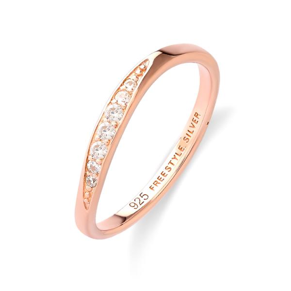 FREE STYLE ツイストトップ ピンクゴールド レディースリング シルバー レディース リング...