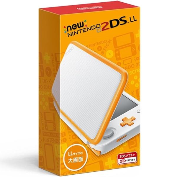 【整備済み品】 Newニンテンドー2DS LL 【ホワイト×オレンジ】 SDカードフォーマット済 [...