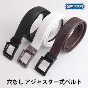 ゴルフウェア メンズ ベルト 穴なし ストレッチ ゴルフベルト OUTDOOR PRODUCTS アウトドア プロダクツ 大きいサイズ アジャスター式ベルト j1421