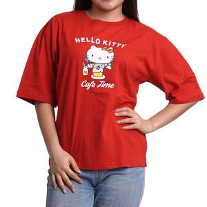 ハローキティ 日本限定 和風デザインキティちゃんTシャツ 番傘 桜 は